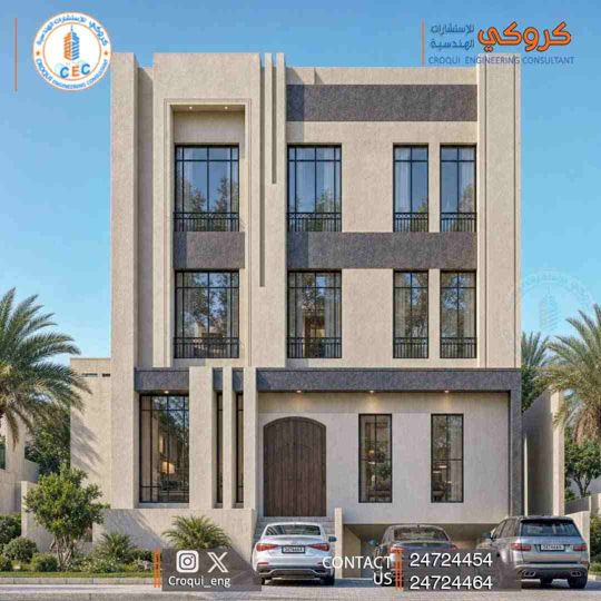 تصميم واجهة مشروع من كروكي 9